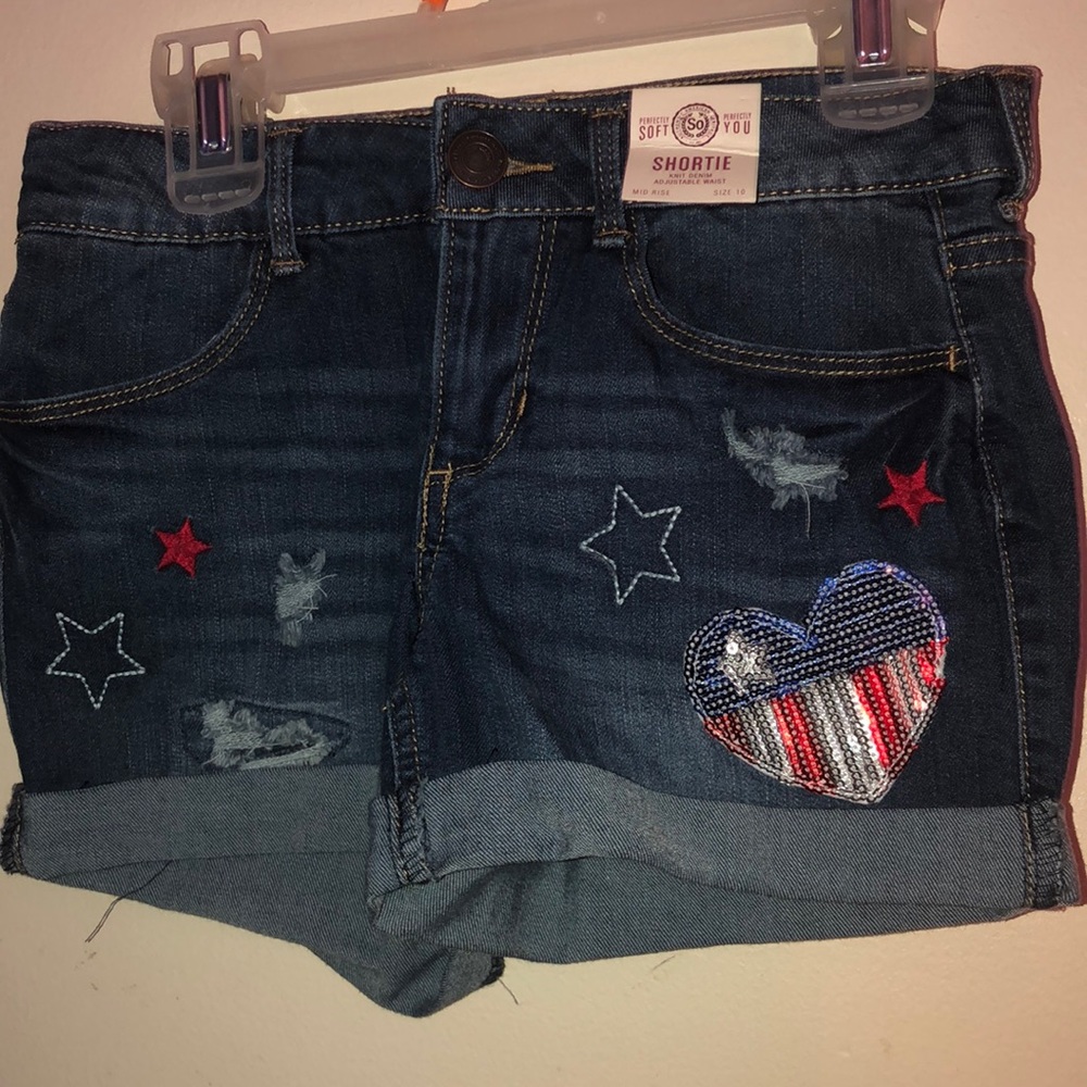 cute forth of July shorts